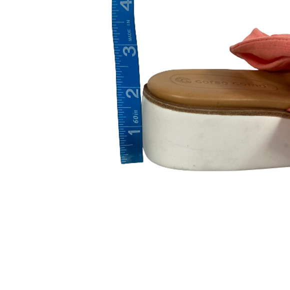 Corso Como Sandals Blayke Womens Sz 8.5 Coral‎ Leather Ankle Strap - Picture 8 of 8